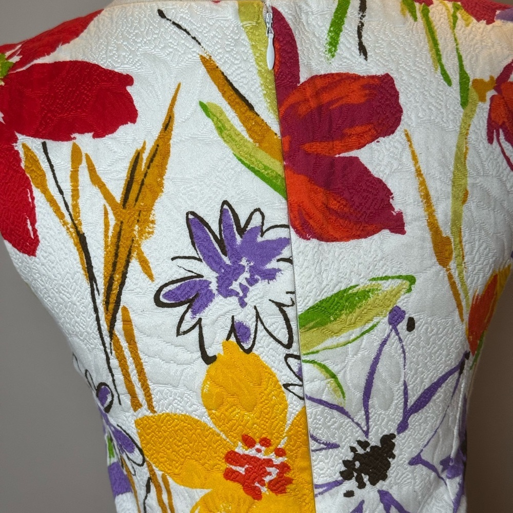 Dolce & Gabbana Floral Print Knee-Length Dress Size 4/6 - Picture 2 of 11